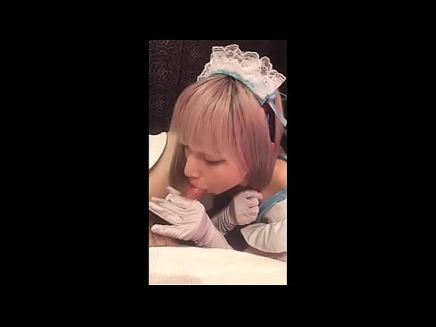 ❤️ Японскі ідал [маюка], французскі касцюм пакаёўкі, частка 1, мінет і дрочка з ласьёнам Анал відэа у нас