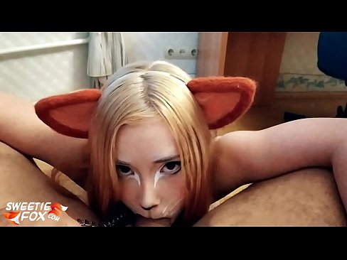❤️ Кицунэ глытае член і канчае ў рот Анал відэа у нас